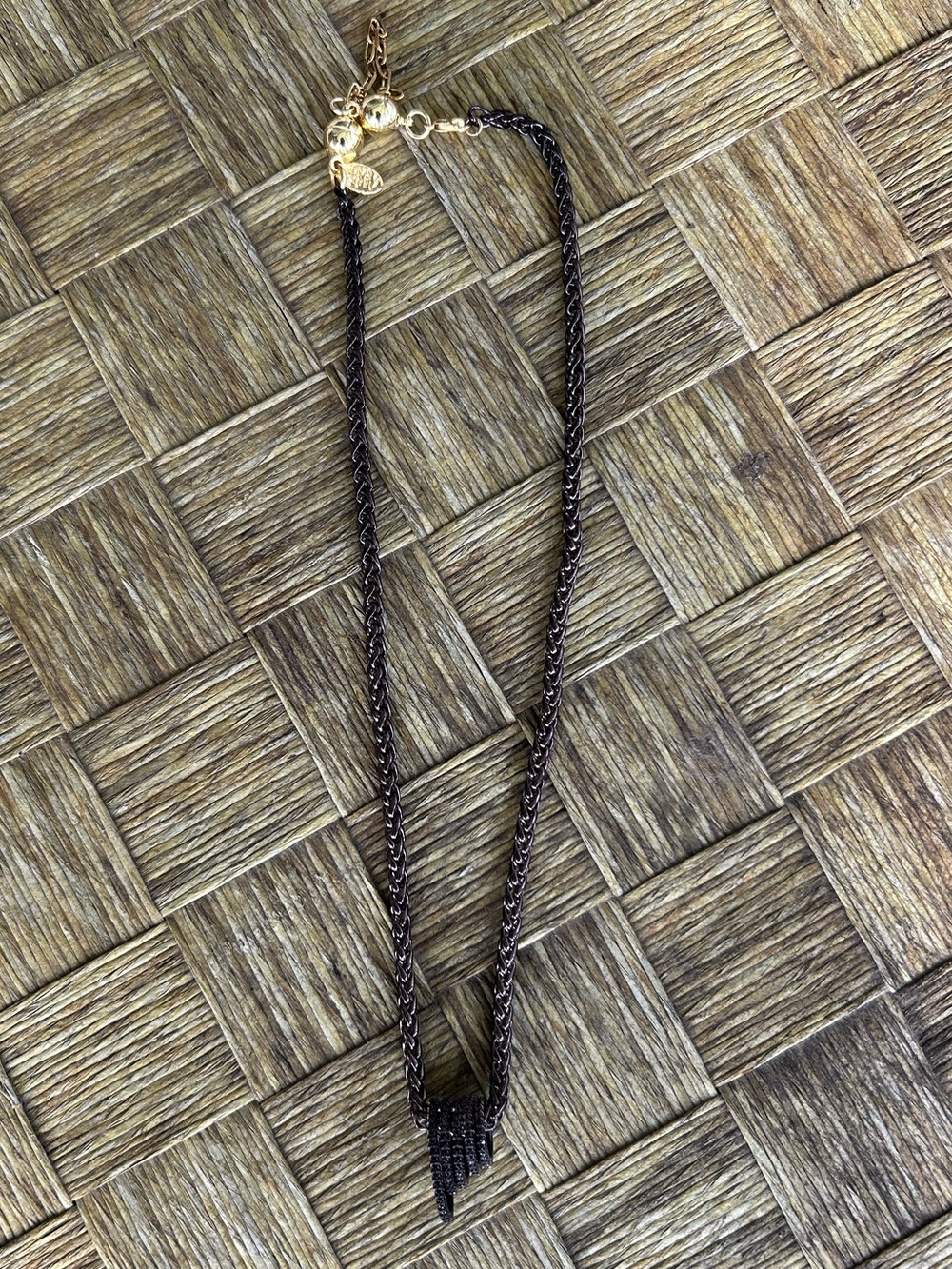 By Alexa Rae BAR Necklace Magnetic Jewelry Chocolate Brown Color